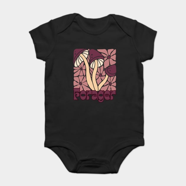 Mushroom Forager Baby Bodysuit by Four Season Foraging